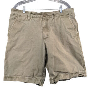 Boston Traders Mens Chino Shorts Green Size 36 Pockets Belt Loops Luxury Vintage